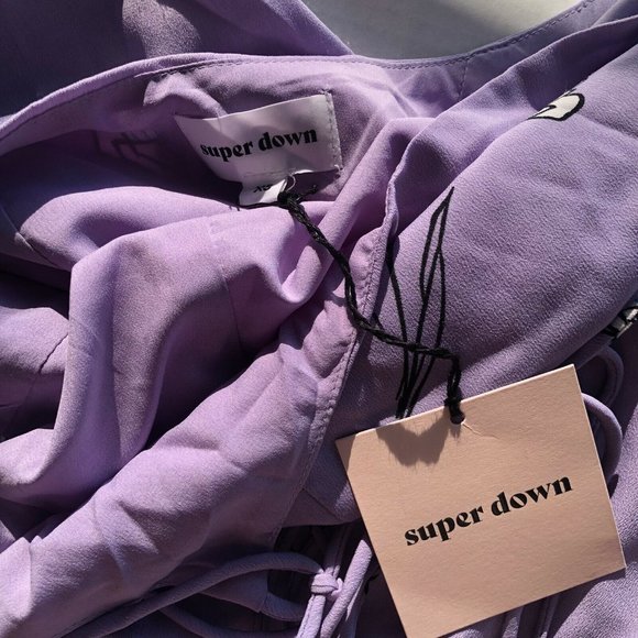 Superdown Jonanna Maxi Floral Lilac Purple Pastel - Picture 4 of 7